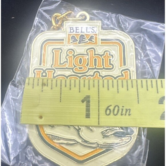 Bell’s Light Hearted Ale Metal Keychain NEW - Picture 4 of 4